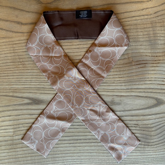 Coach Silk Neck Scarf - Picture 3 of 5